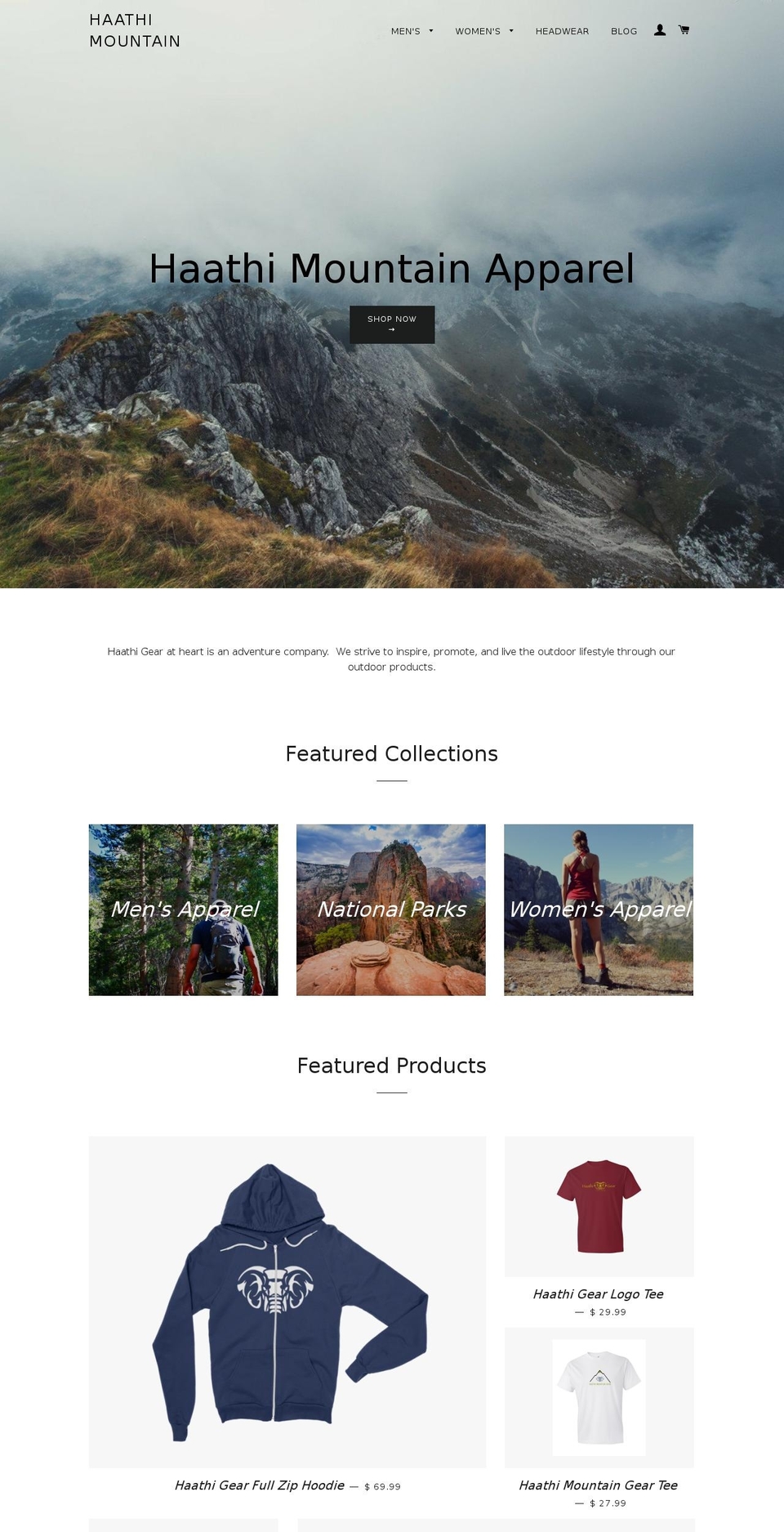 haathimountain.com — Shopify storefront screenshot