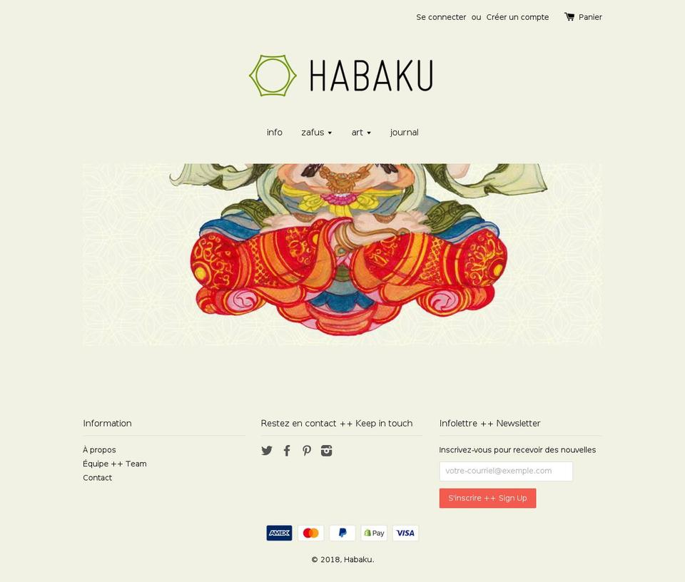 Copy of launchpad-star Shopify theme site example habaku.com