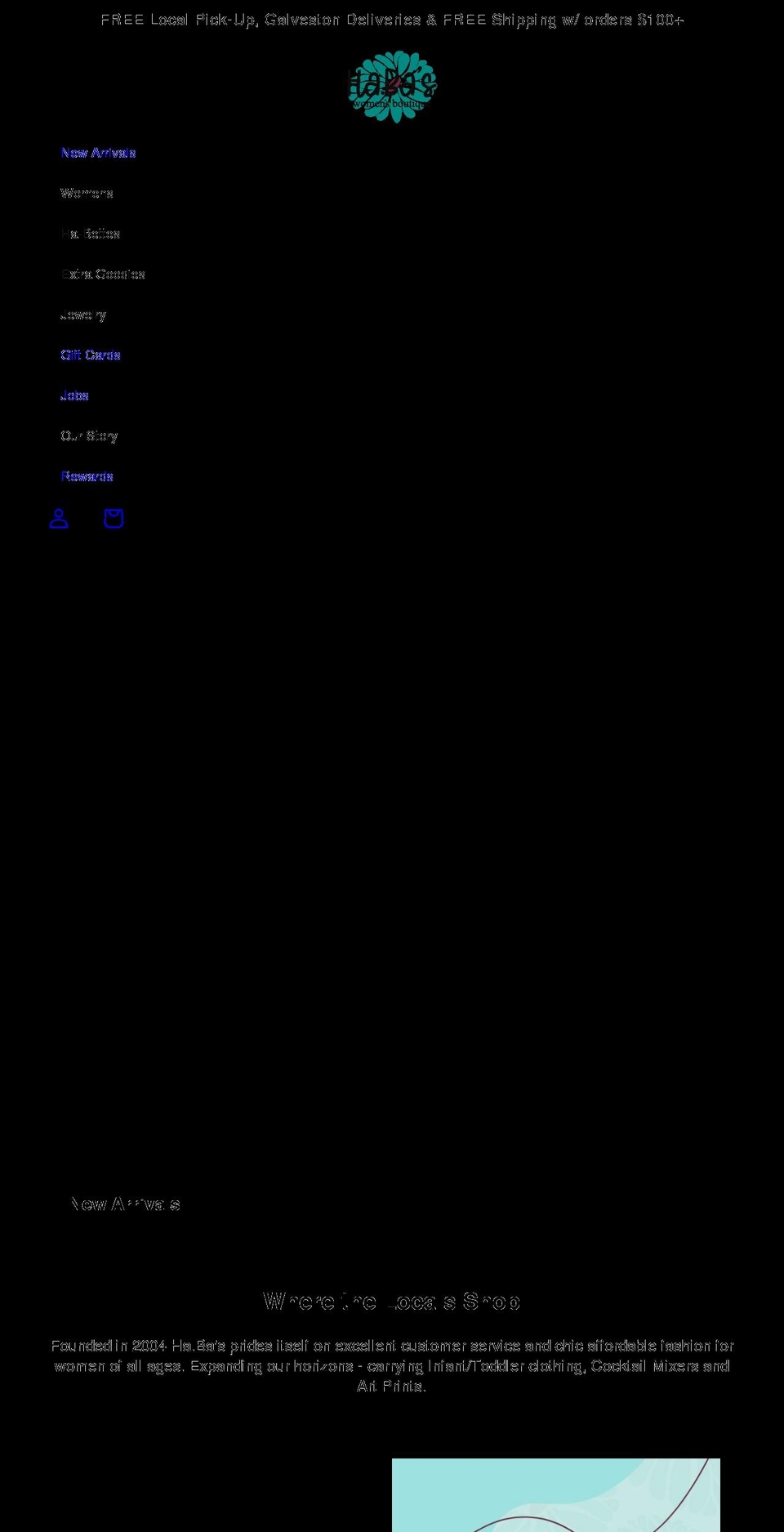 habasclothing.com — Shopify storefront screenshot