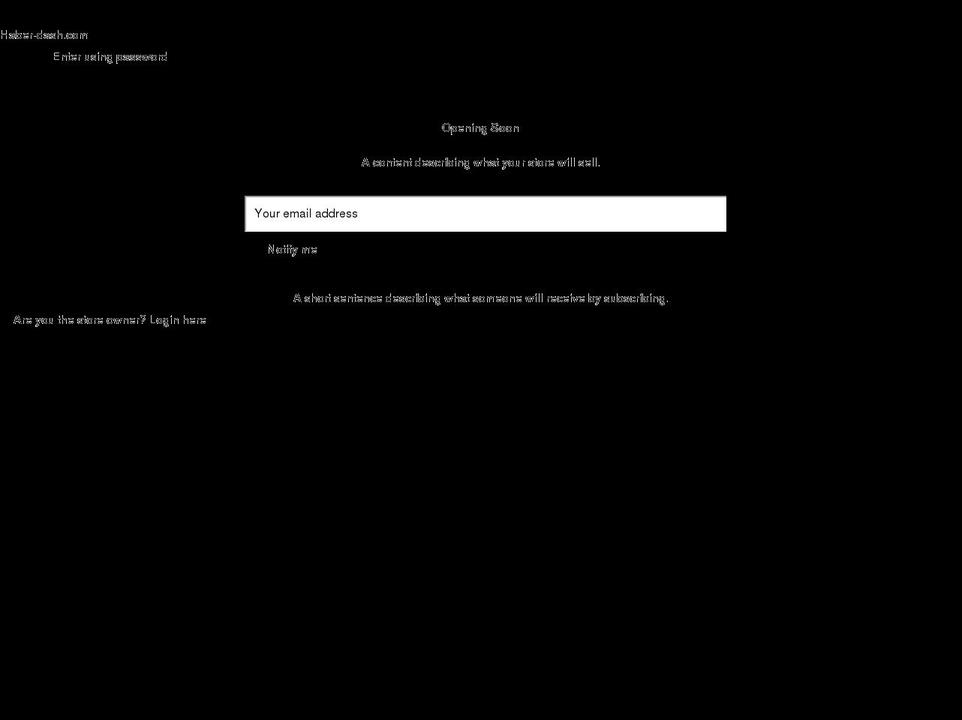 haber-dash.com shopify website screenshot