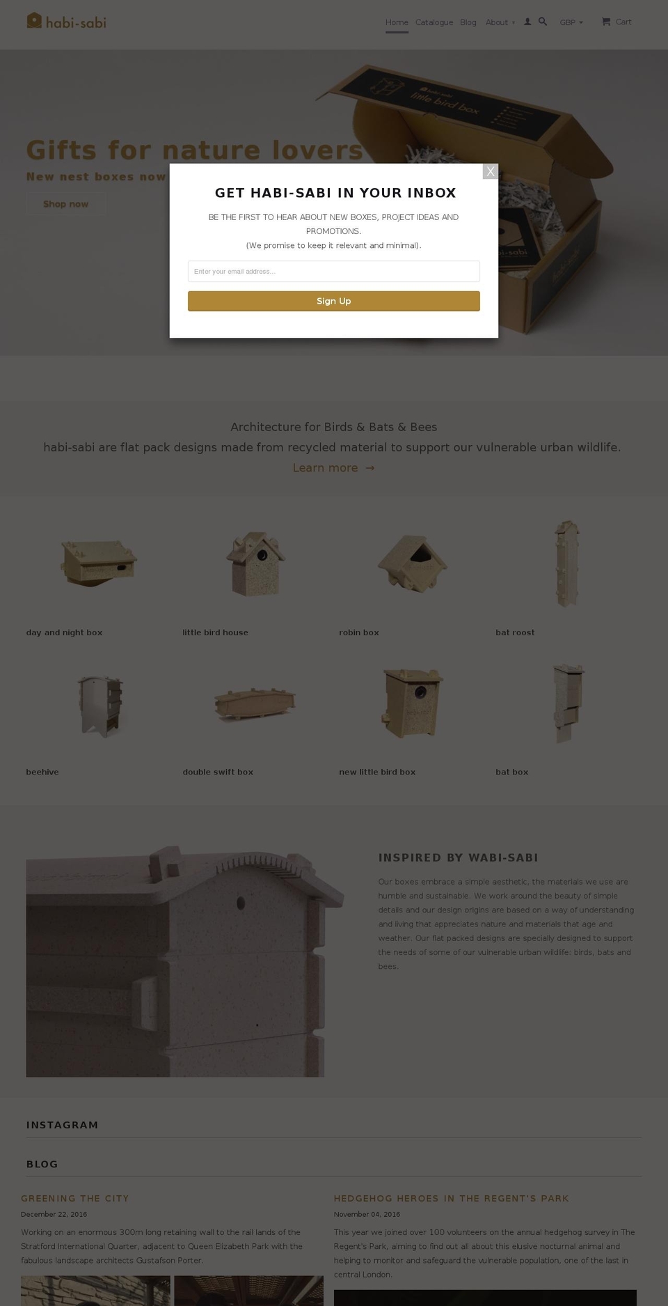 habi-sabi.net shopify website screenshot