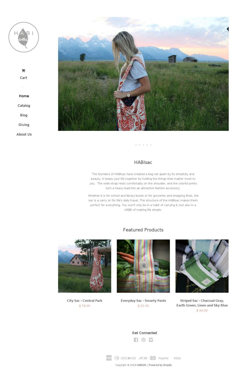 habisac.com — Shopify storefront screenshot