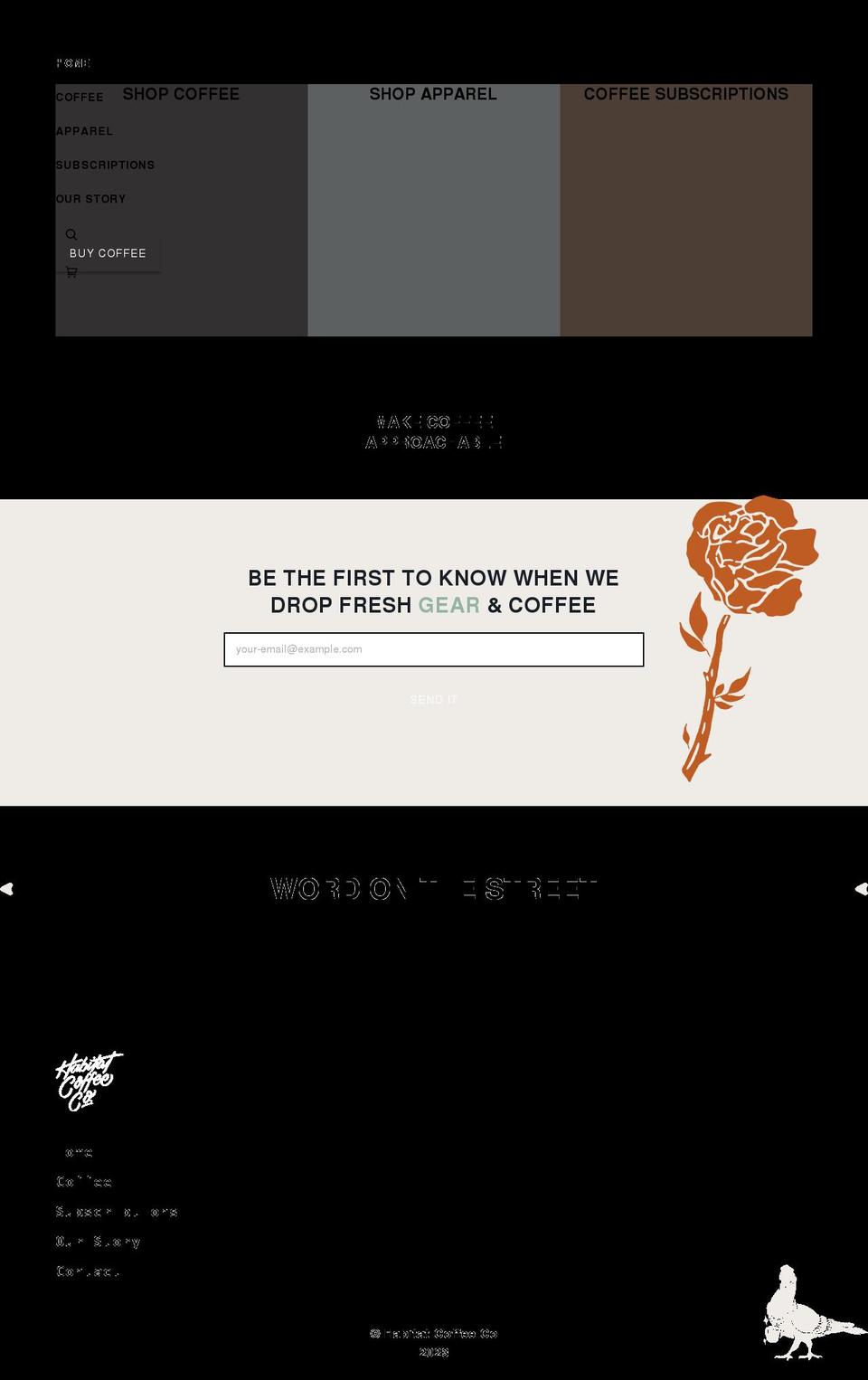 habitatcoffee.ca shopify website screenshot