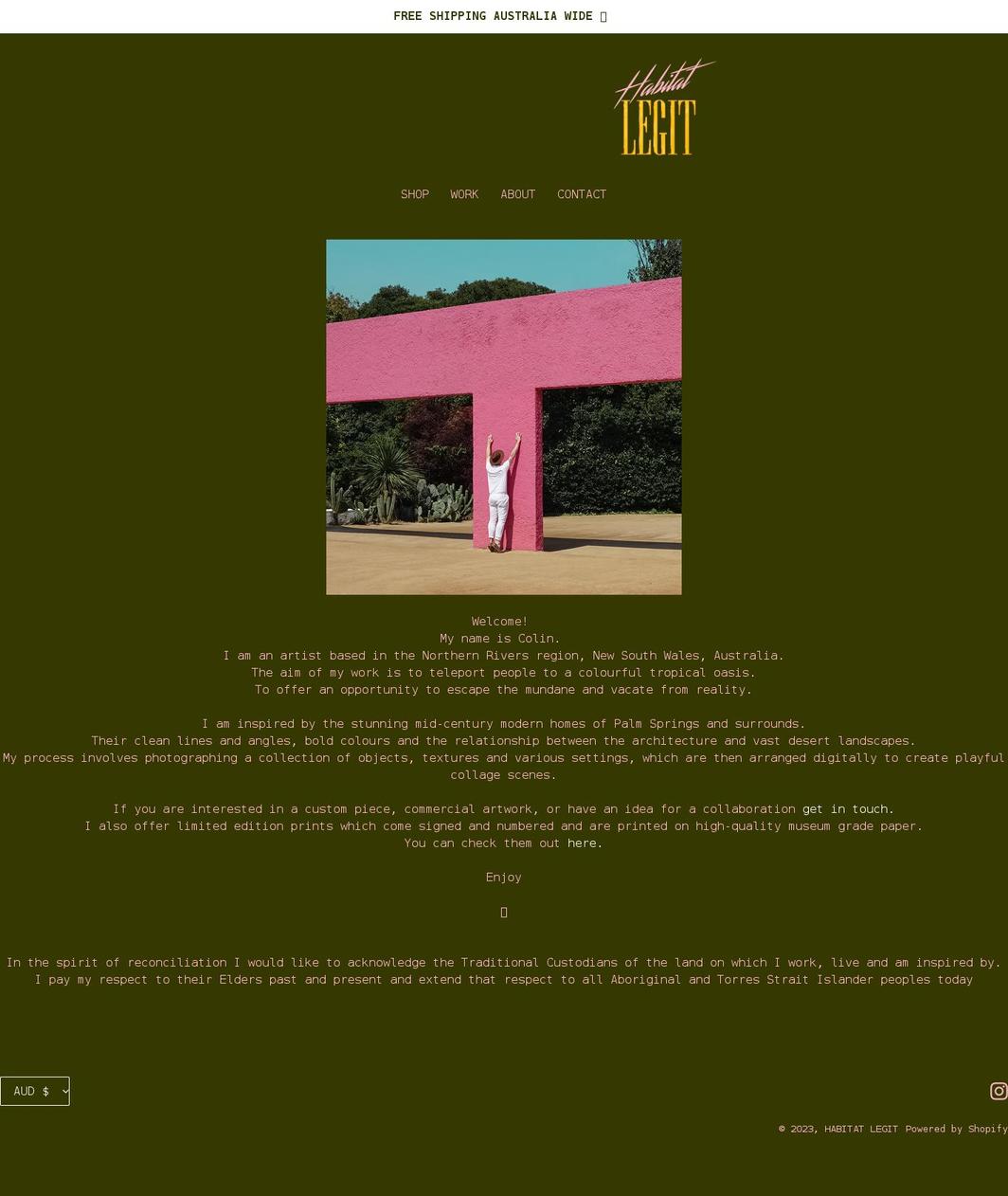 habitatlegit.com shopify website screenshot