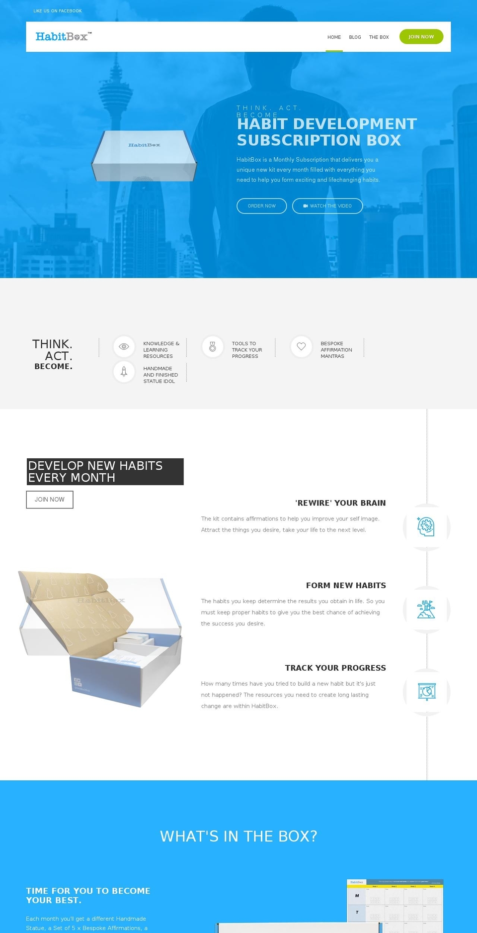 exwatch Shopify theme site example habitbox.com