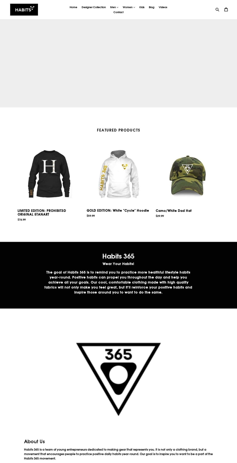 habits365.com — Shopify storefront screenshot