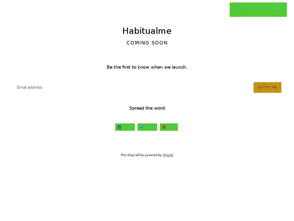 habitualme.com — Shopify storefront screenshot