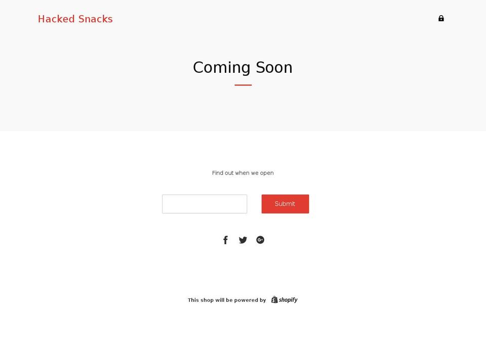 hacked-snacks.myshopify.com shopify website screenshot