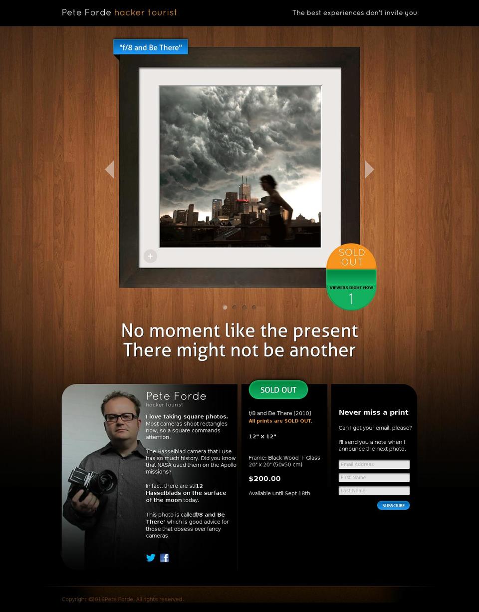 hackertourist.com — Shopify storefront screenshot