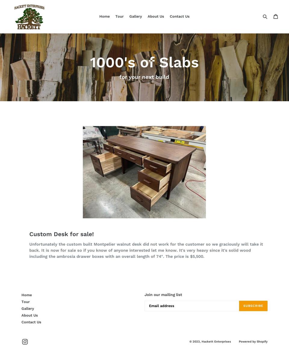 hackettslabs.com shopify website screenshot