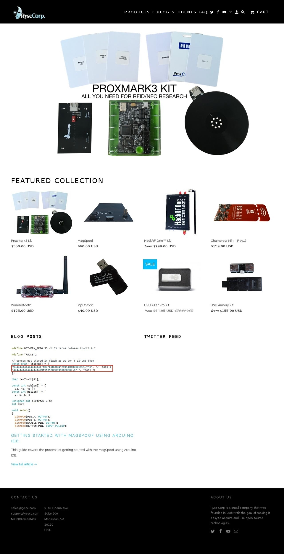 hackrf1.com shopify website screenshot