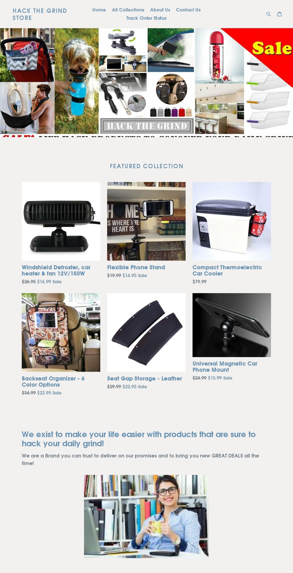 hackthegrindstore.com — Shopify storefront screenshot