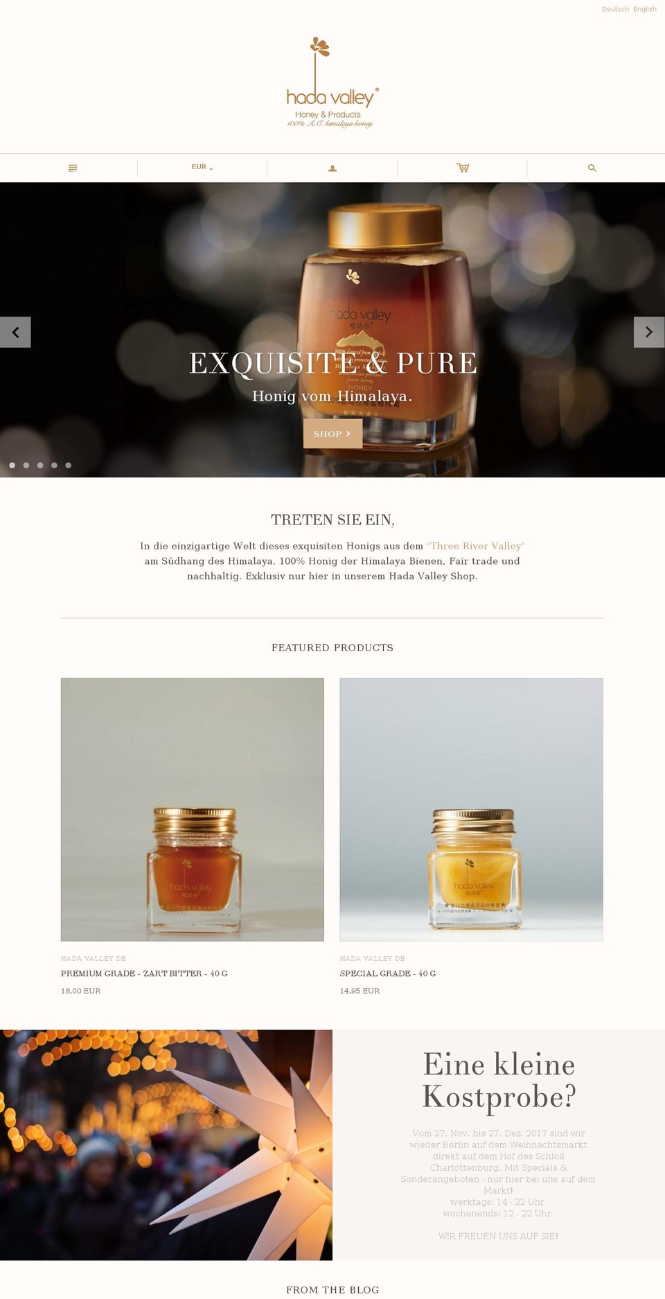 hada-valley-honey.com — Shopify storefront screenshot