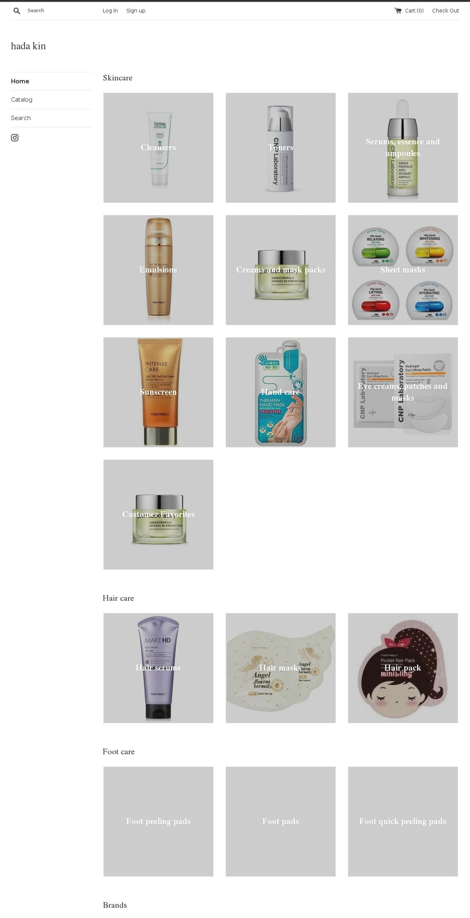 hadakin.com shopify website screenshot