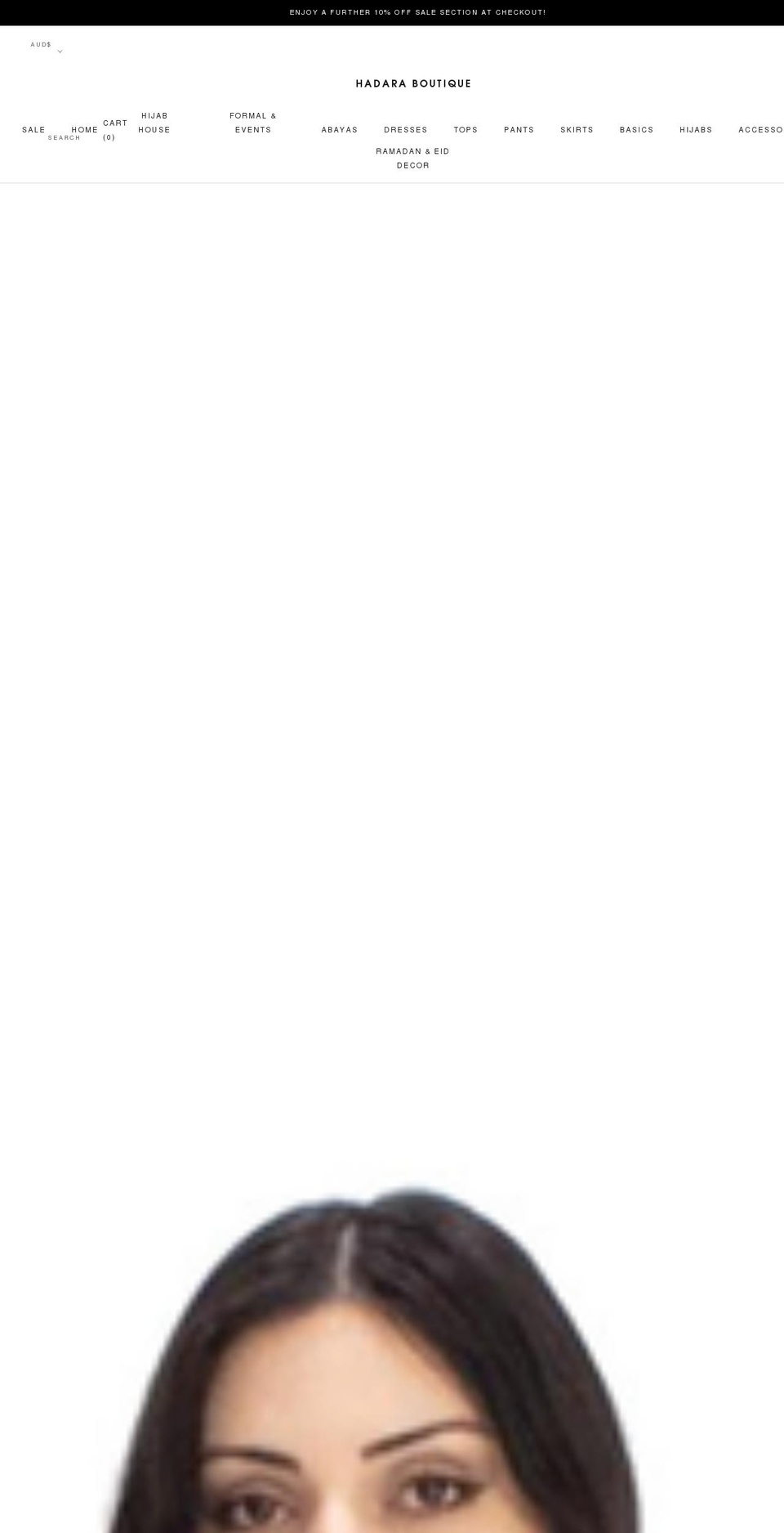 hadara-boutique.com shopify website screenshot