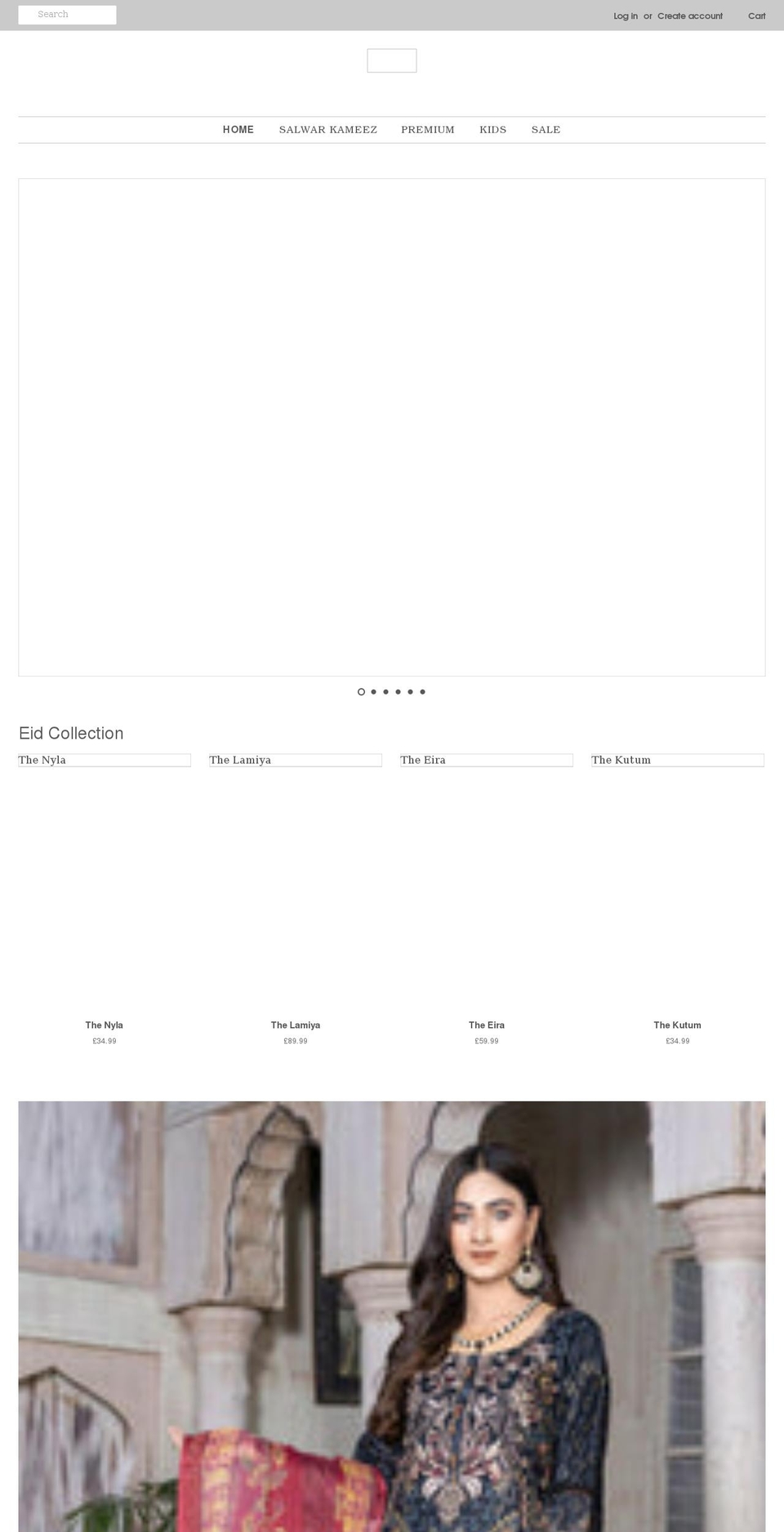 hadayacollection.com shopify website screenshot