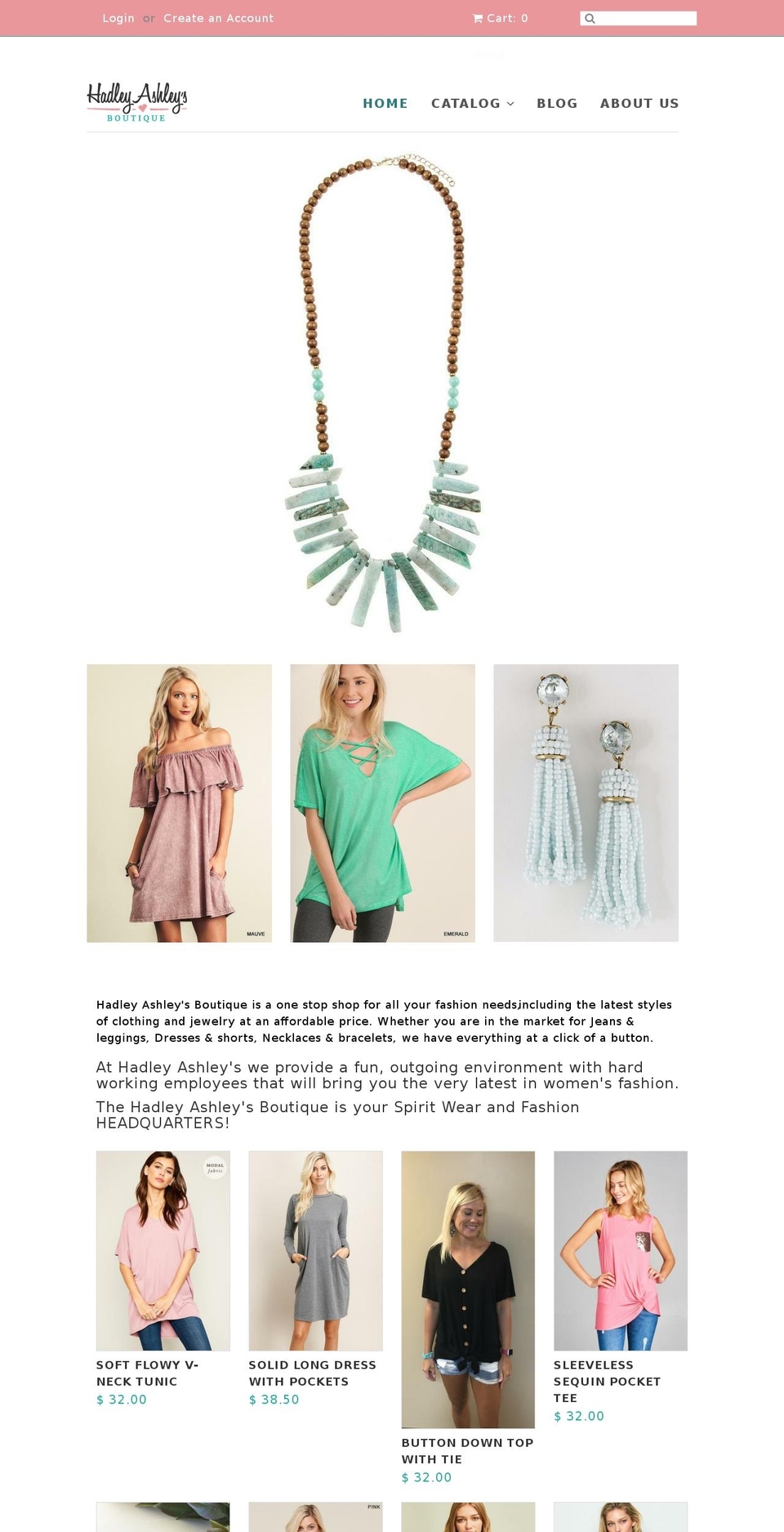 hadleyashleys.com shopify website screenshot