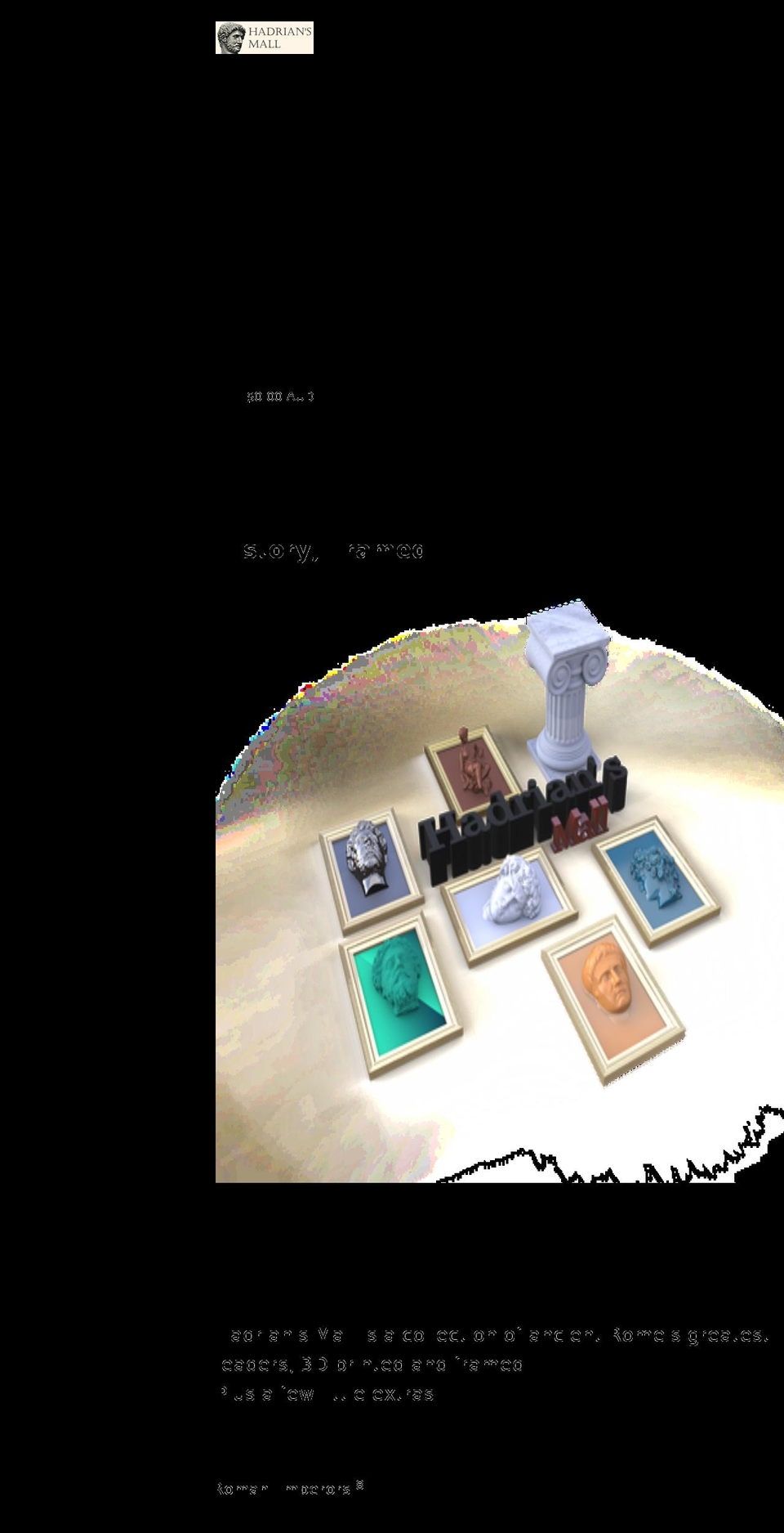 hadriansmall.com shopify website screenshot