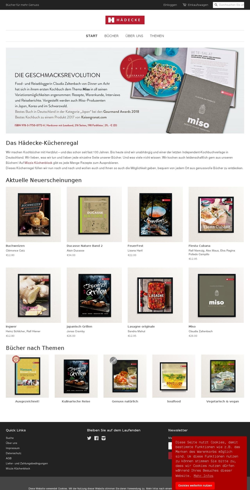 haedecke-shop.de shopify website screenshot