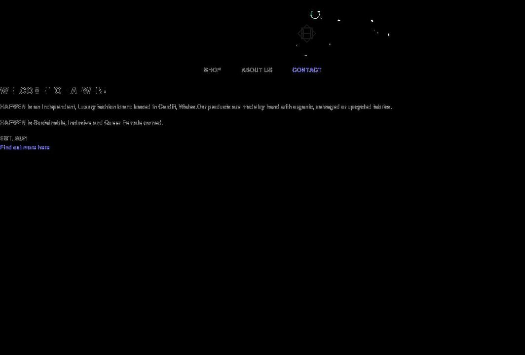 haf-wen.com shopify website screenshot