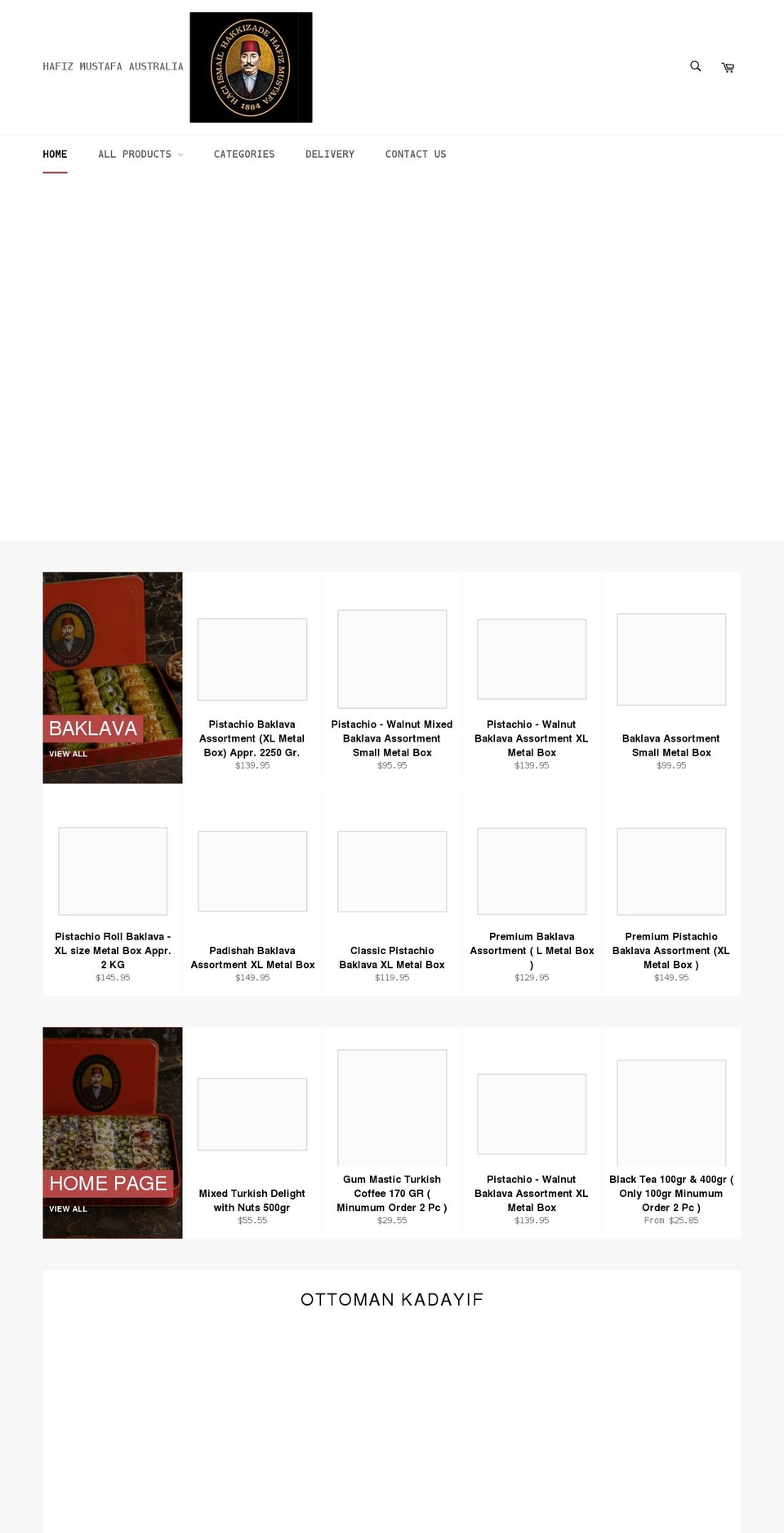 hafizmustafa.com.au shopify website screenshot