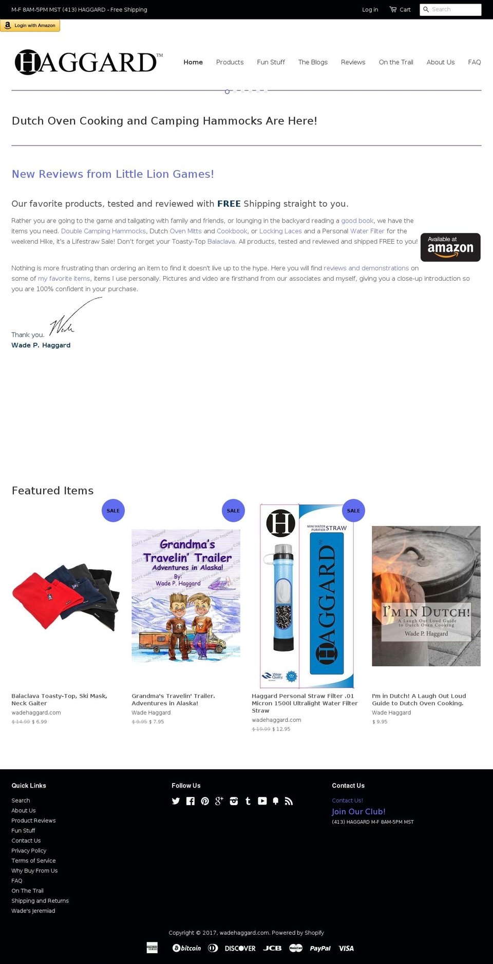 haggardinc.com shopify website screenshot