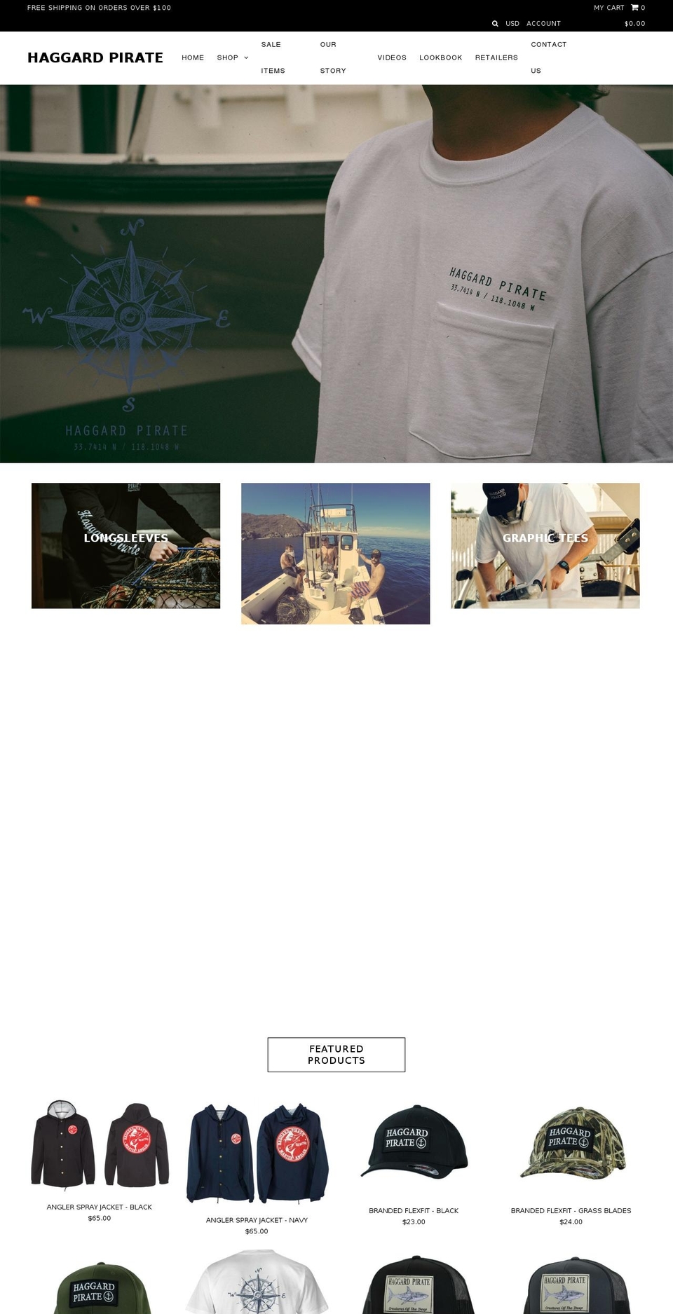 haggardpirate.com shopify website screenshot