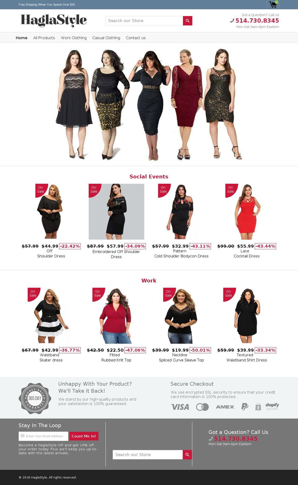 haglastyle.com — Shopify storefront screenshot