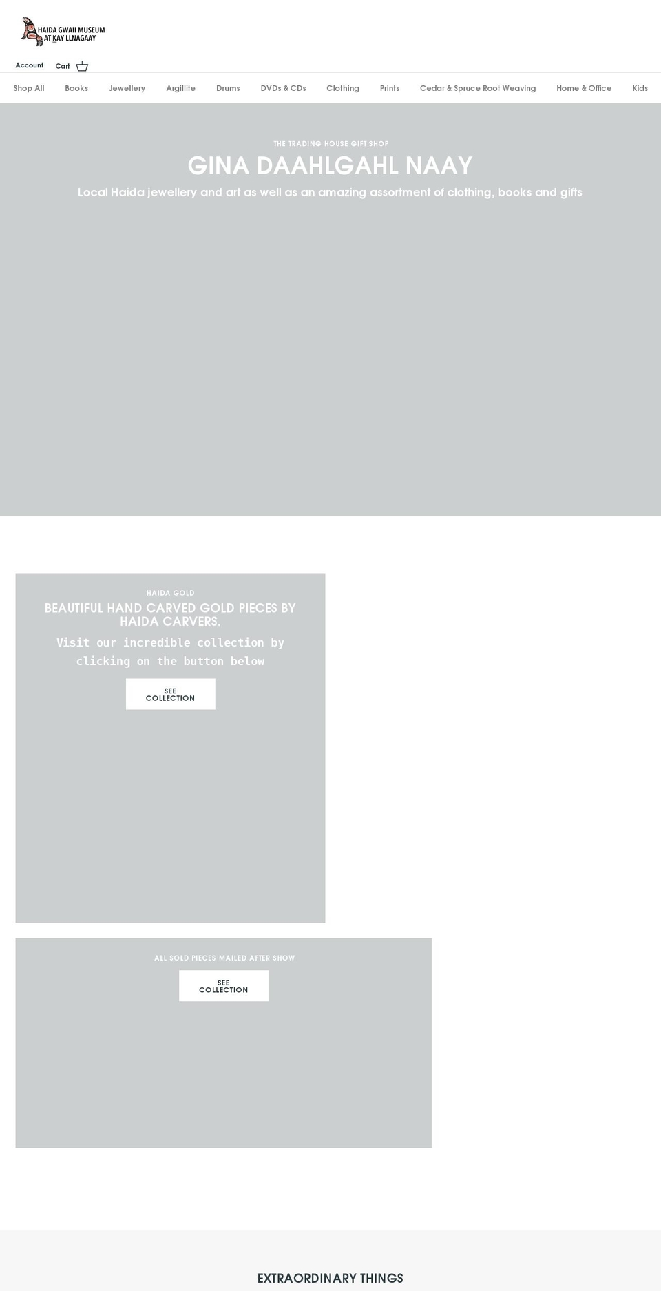 haidagwaiimuseumgiftshop.ca shopify website screenshot
