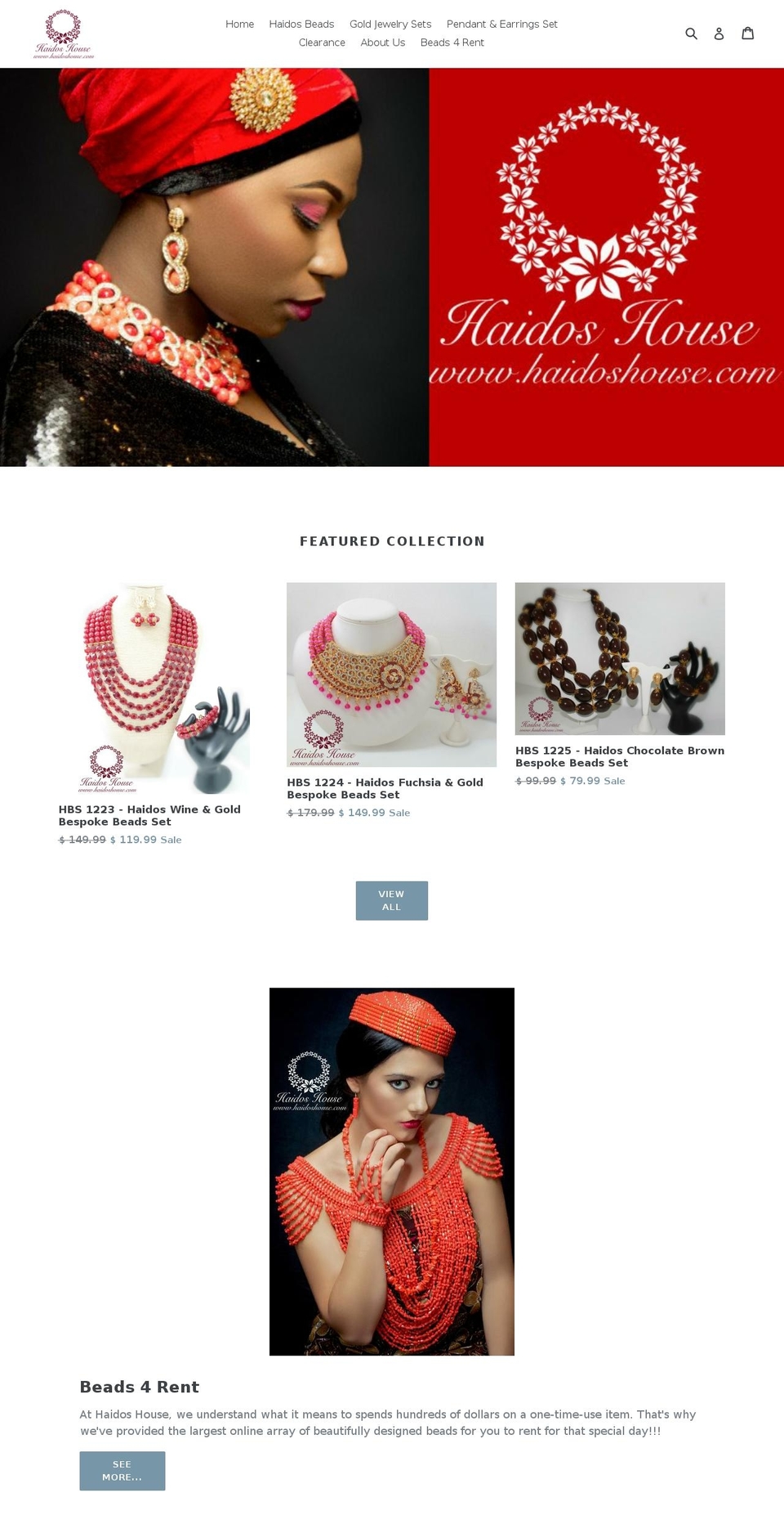 haidoshouse.com shopify website screenshot