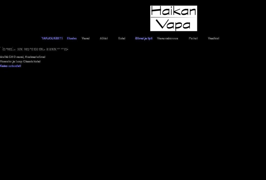 haikanvapa.fi shopify website screenshot