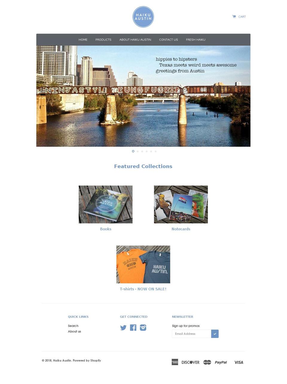 haikuempirepress.com — Shopify storefront screenshot