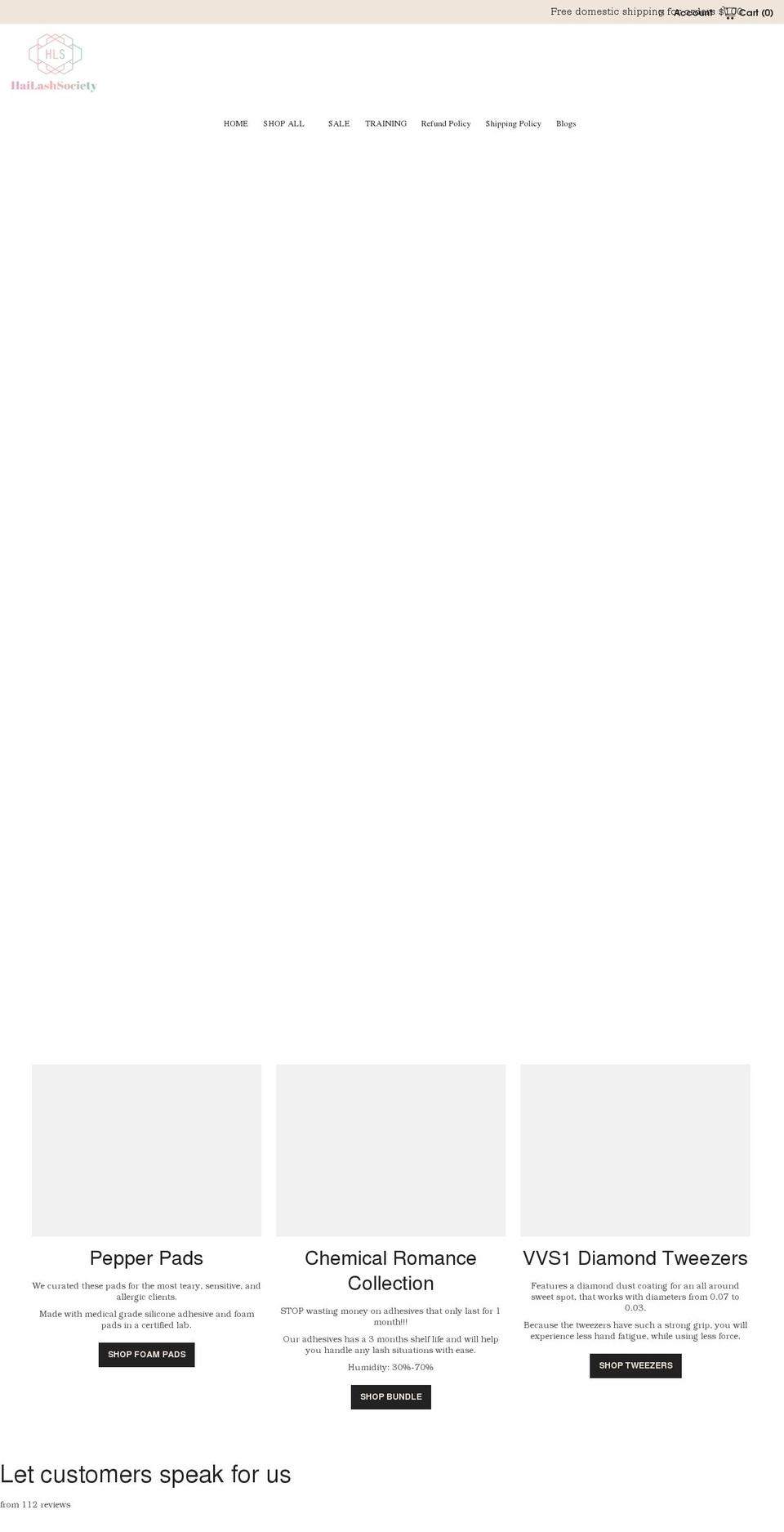 hailashsociety.com shopify website screenshot