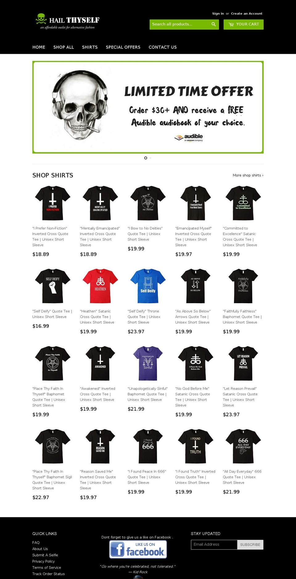 hailthyself.com — Shopify storefront screenshot