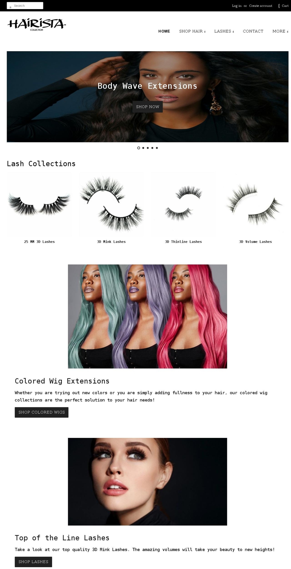 Dropship-beauty--theme Shopify theme site example hair-ista.com