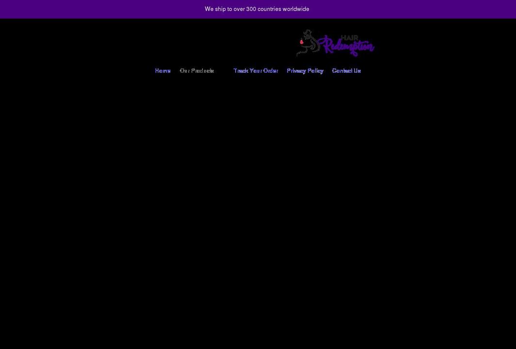 hair-redemption.com shopify website screenshot