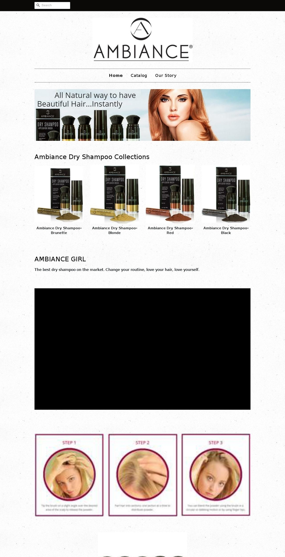 hairambiance.com — Shopify storefront screenshot