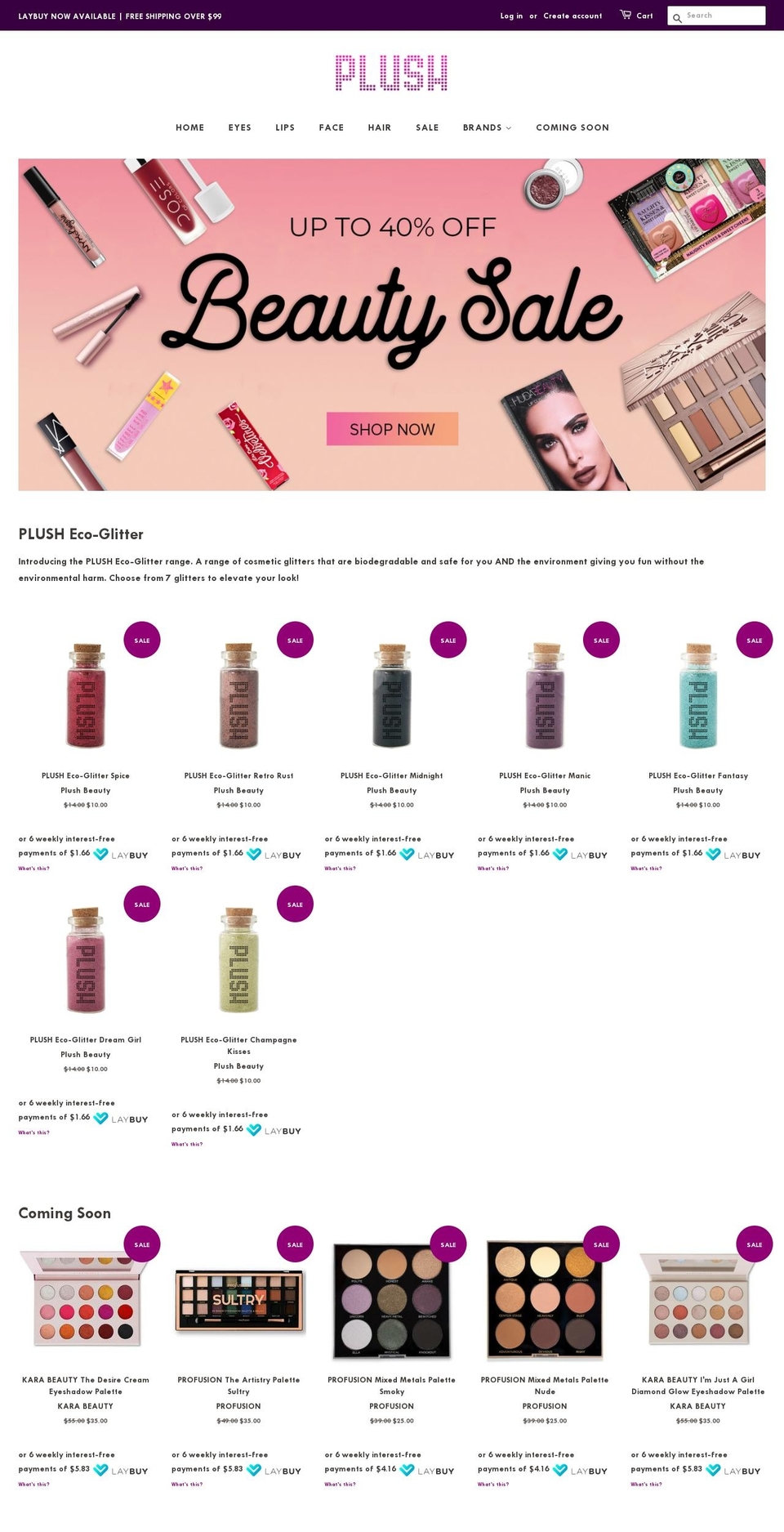 hairandbeauty.co.nz shopify website screenshot