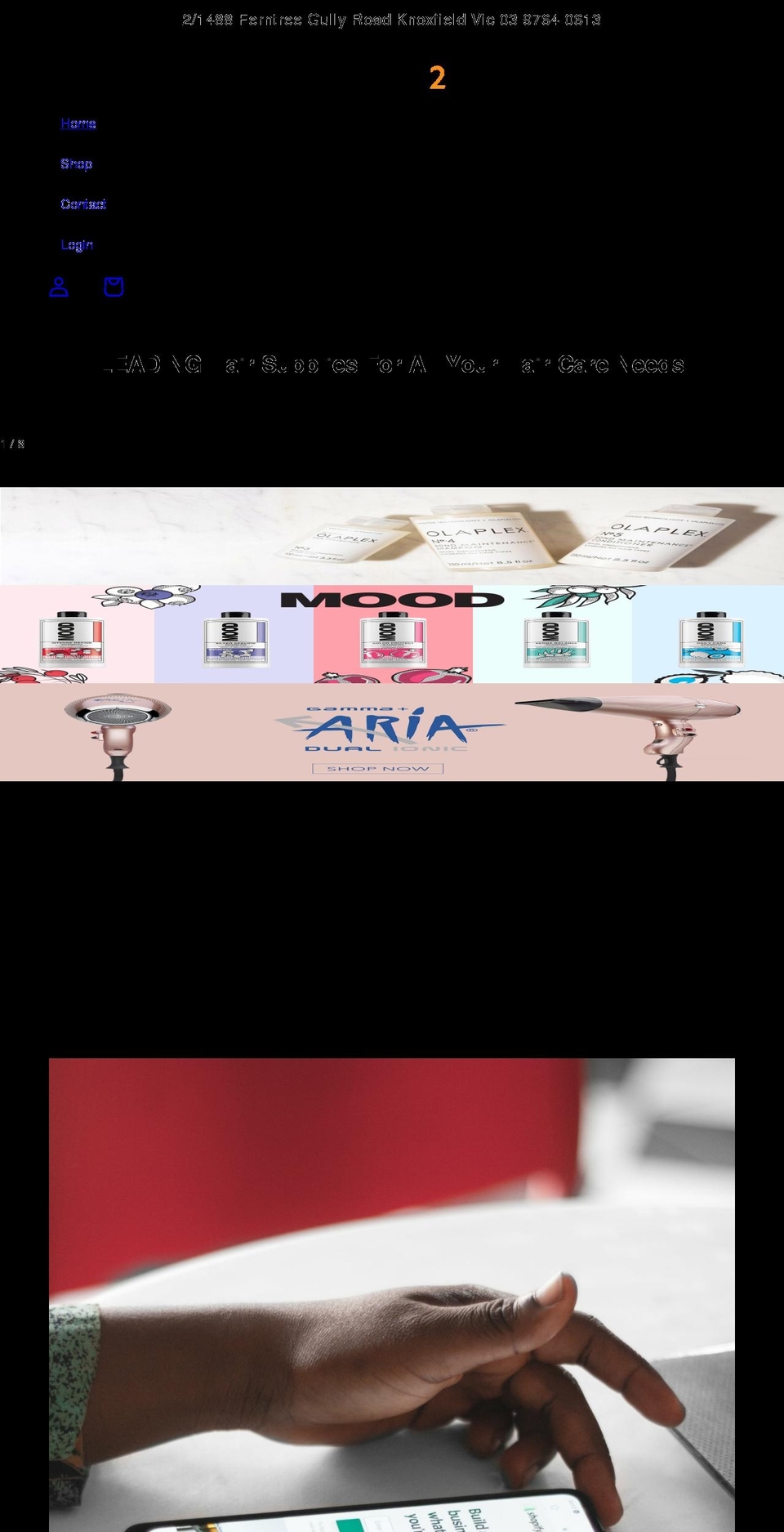 hairandbeauty2you.com shopify website screenshot