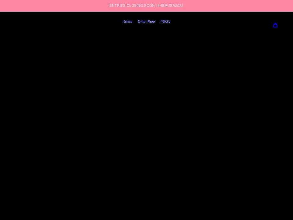 hairandbeautyawards.com shopify website screenshot