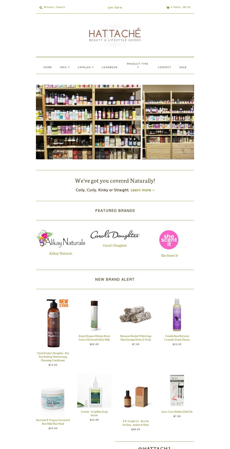 hairandherbs.com — Shopify storefront screenshot
