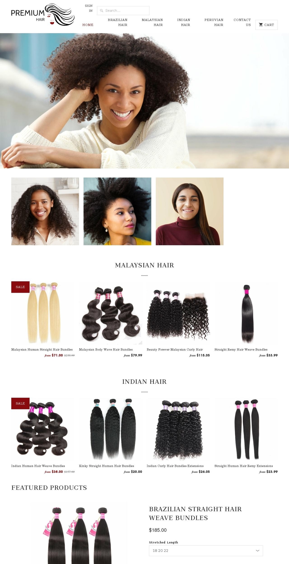 hairbyashleyerica.com shopify website screenshot