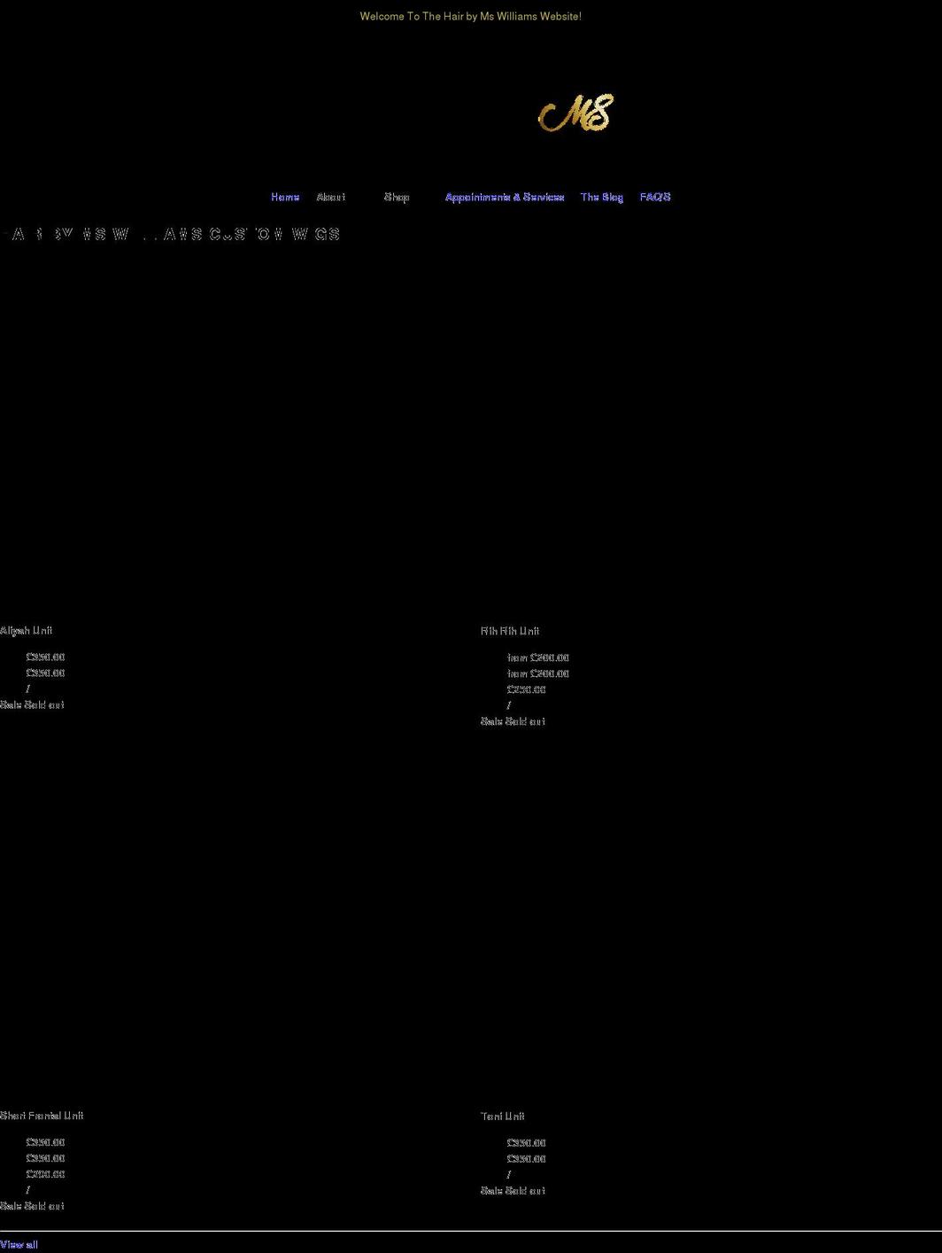 hairbymswilliams.com shopify website screenshot