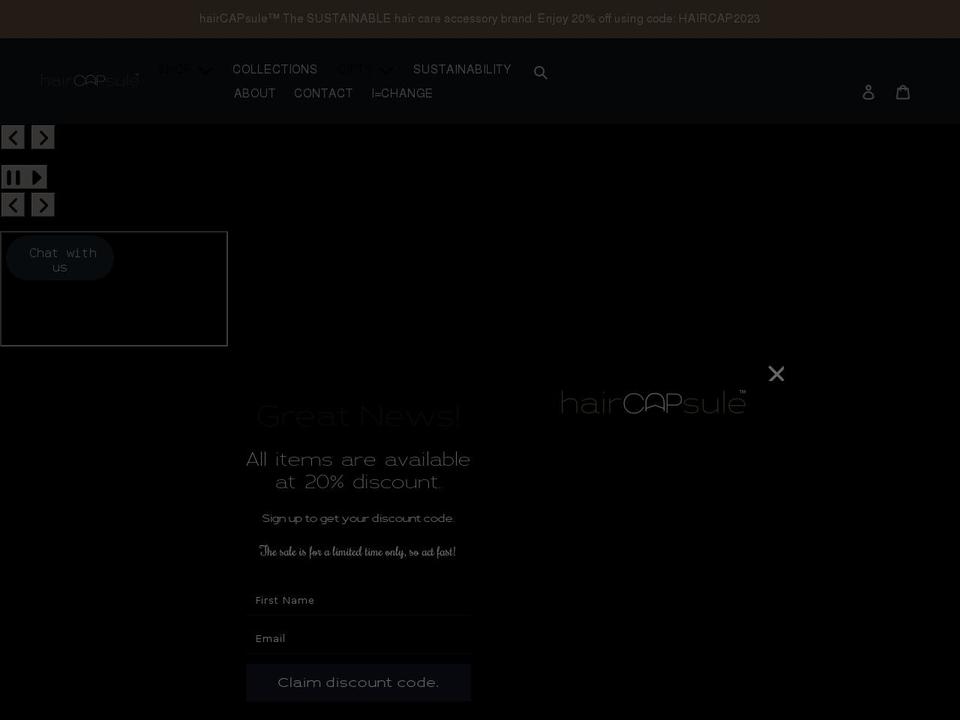 haircapsule.com shopify website screenshot