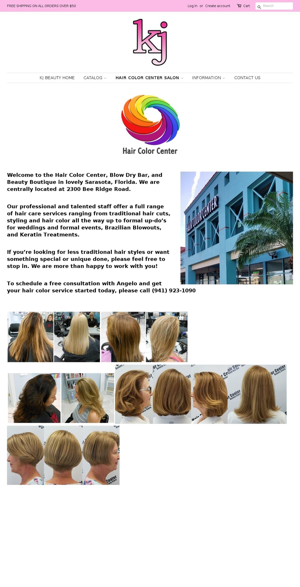 haircolorcenter.net shopify website screenshot