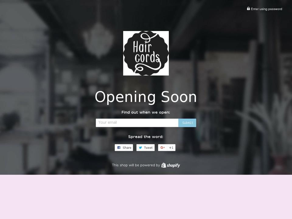 haircords.com — Shopify storefront screenshot