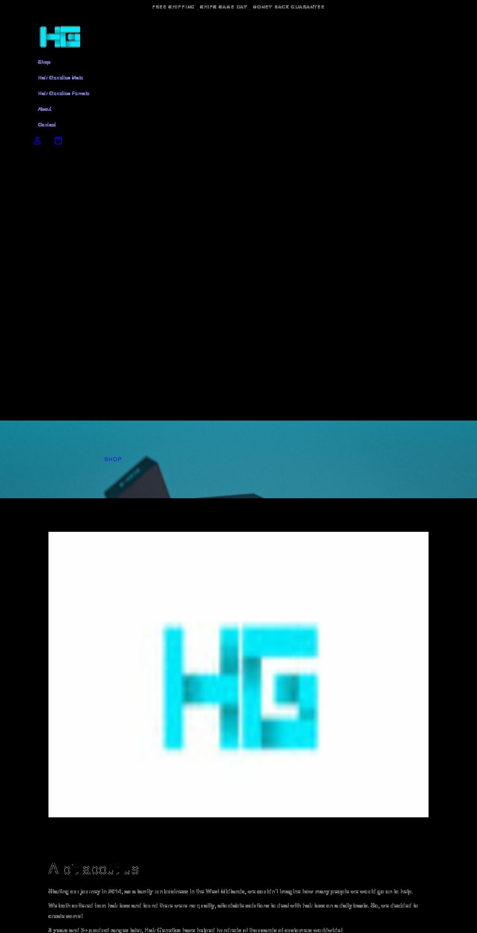 hairgenetics.co.uk shopify website screenshot