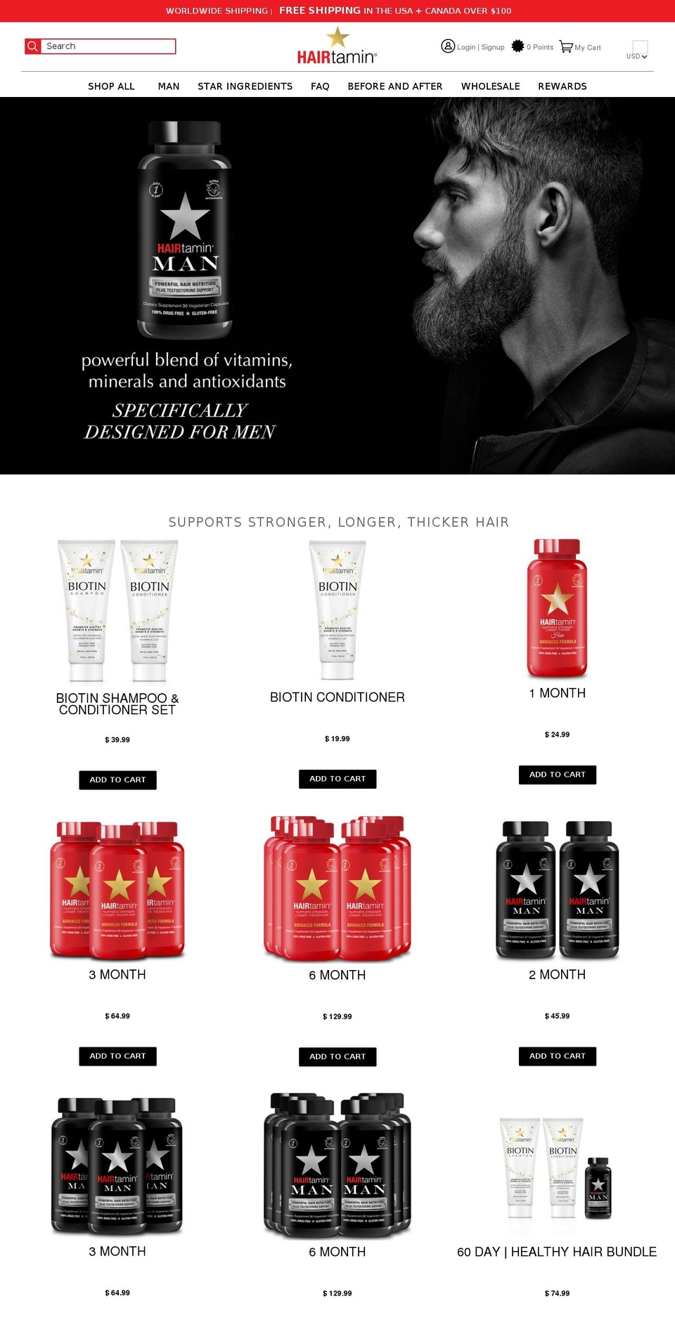 hairgoals.com — Shopify storefront screenshot
