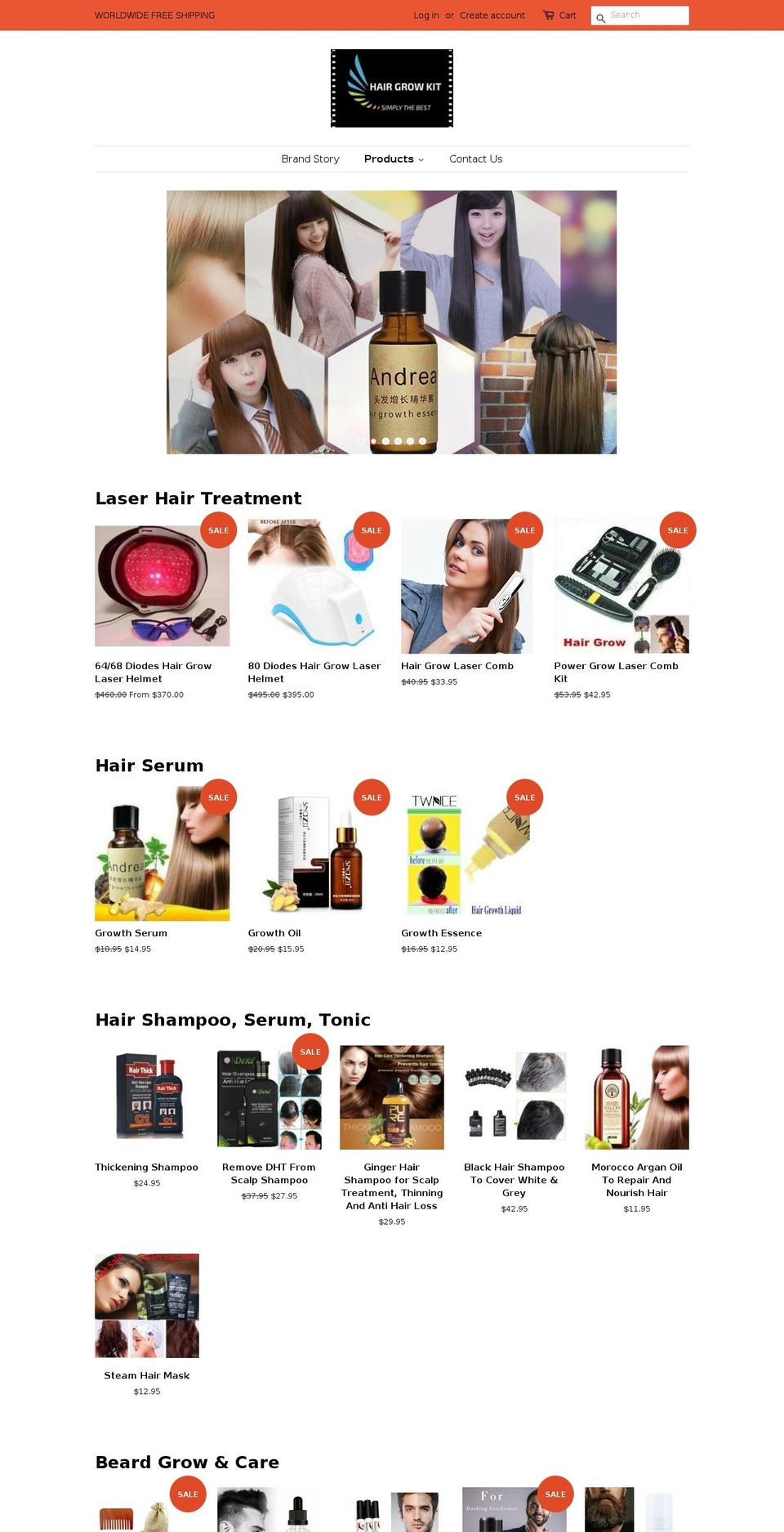 hairgrowkit.com — Shopify storefront screenshot
