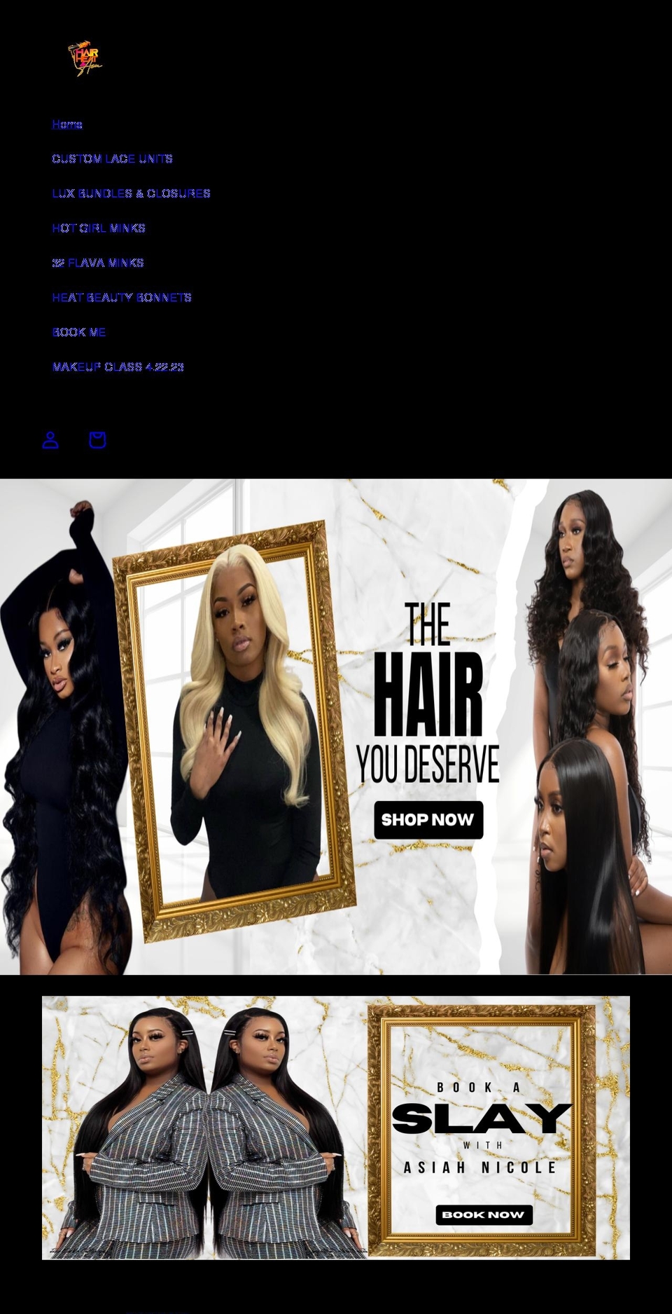 hairheatbyasia.com shopify website screenshot